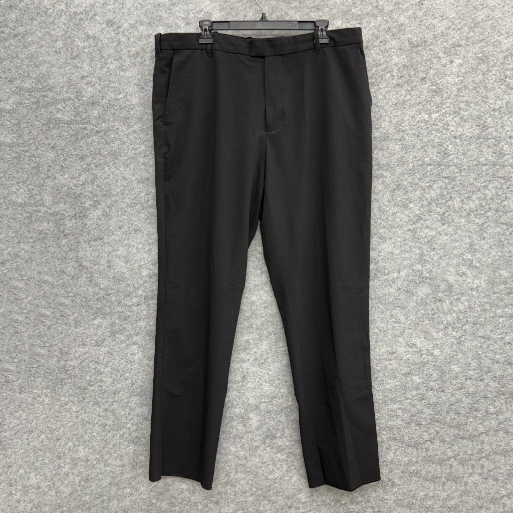 Izod Men's Trousers Pants, Black, Size 38w X 32l Straight, New